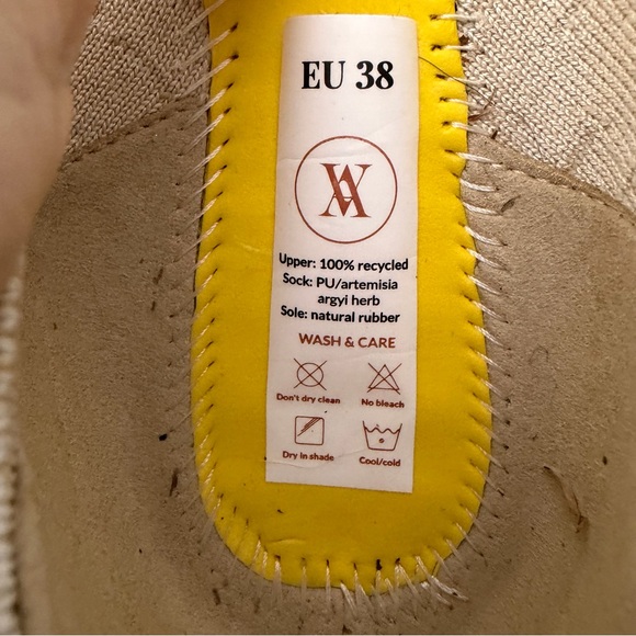 Vivaia Flats Hemp Oatmeal Tan Neutral Color Size 39/7.5 Womens shoes - Picture 10 of 12